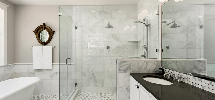 bathroom shower door installation in Brawley