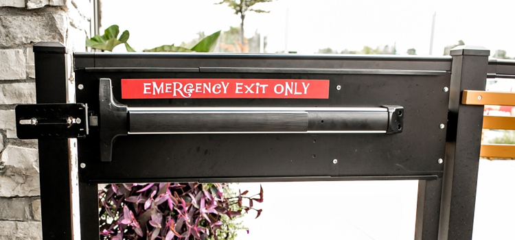 emergency push bar installation in Brawley